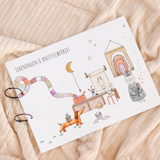 Juulz Illustrations - bewaarbundels - bewaarbundel tekeningen en knutselwerkjes regenboog magie- tekeningen bewaren - tekenen en knutselen - bewaarmap voor tekeningen - tekeningen bewaarbundel van Juulz Illustrations