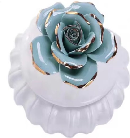 Juwelendoosje Tandendoosje Bloem Blauw van Little Dutch