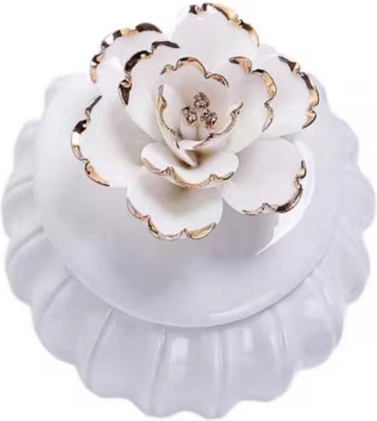 Juwelendoosje Tandendoosje Bloem Wit van Ars Amandi