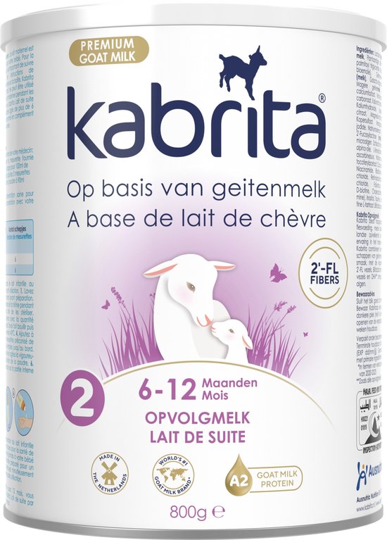 Kabrita 2 Opvolgmelk - Geitenmelk Flesvoeding vanaf 6 maanden - 800g van Kabrita