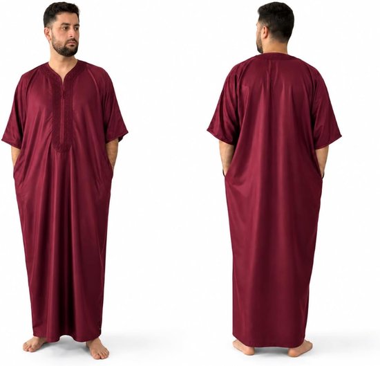 Kaftan Etnische Robe Moslim Arabische Islamitische Kleding Marokkaanse Jelaba Ramadan