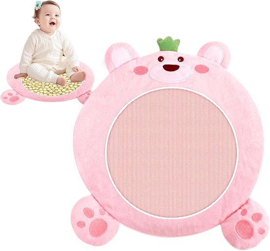 Kalmerend Speelgoed - Knuffel Pluche - Sensorische Stimulatie - Bijtbestendig Ontwerp - 31 x 34 cm - Roze