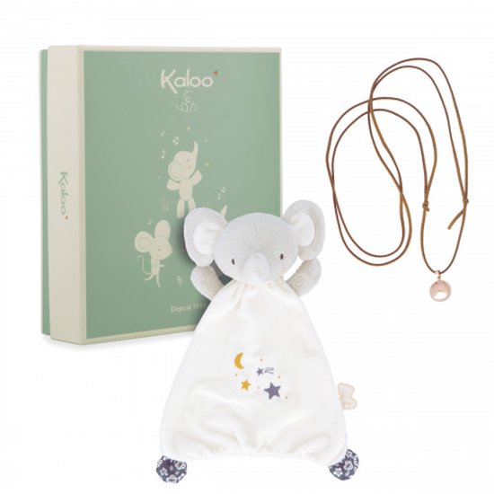 Kaloo - Bola En Olifant Cadeauset - Om Baby Gerust Te Stellen Met Geluid - Bola Ketting Voor De Moeder En Een Olifant Knuffel Met Bola In Het Hoofdje Voor De Baby - In Geschenkverpakking van Merkloos