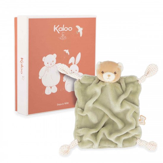 Kaloo Intemporel - Knuffeldoek - Beer - Kleur groen van Merkloos
