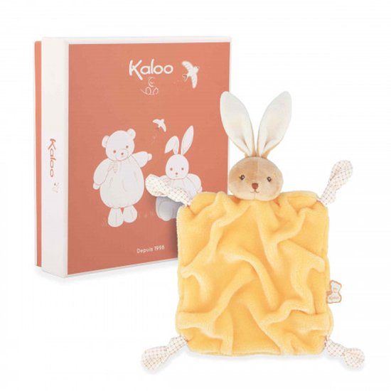 Kaloo Intemporel - Knuffeldoek - Konijn - Geel kleur van Merkloos
