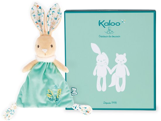 Kaloo knuffeldoekje Justin het Konijn - zacht doudou voor kinderen. van Merkloos