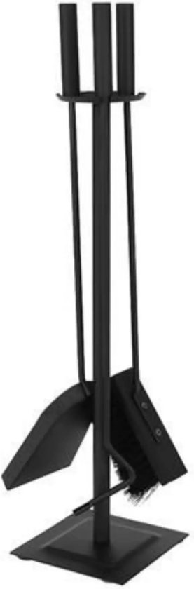 Kaminer Haardaccessoires Set - Elegant en Functioneel - 4-in-1 met Standaard van KaMi