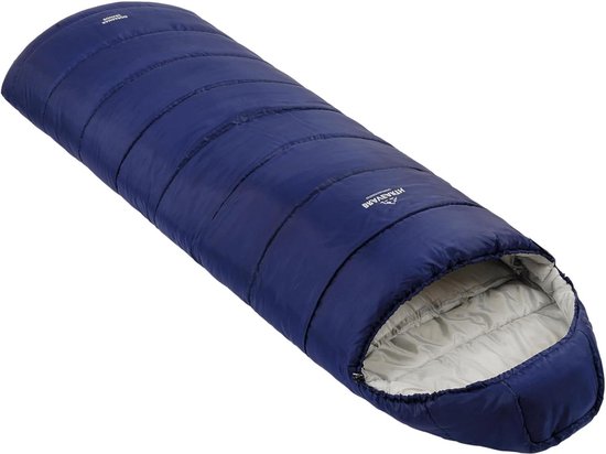 Kangaroo Square Slaapzak voor volwassenen - Blauw/Grijs - Eenheidsmaat Sleeping Bag van Kanga