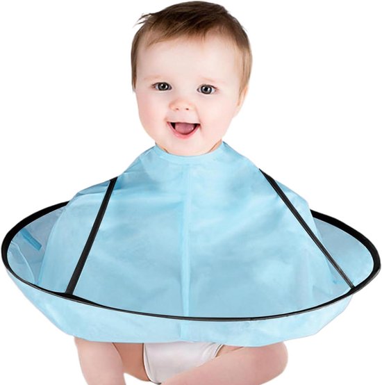 Kappers Cape - Kapmantel Paraplu - Haar Vangen - Verstelbare Hals - 57 cm - Zwart
