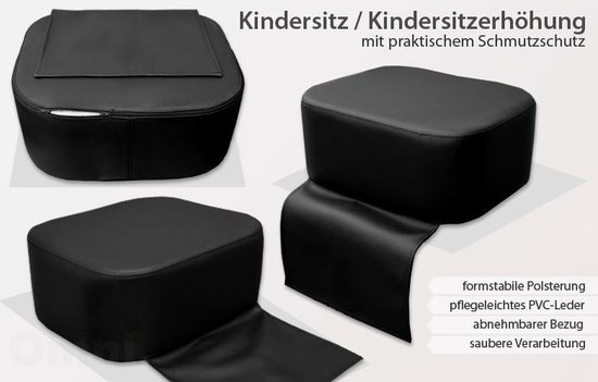 Kappersstoel zwart van Merkloos