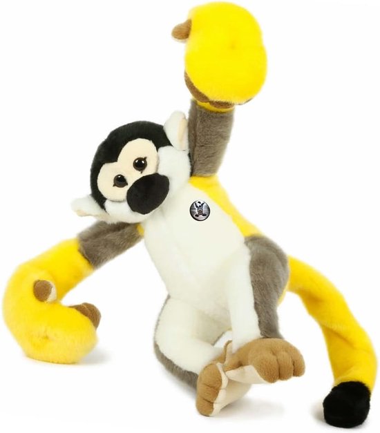 Kapucijnen aap knuffel - Doodshoofdaap speelgoed - Kinderkamer decoratie - Wasbaar op 30 graden