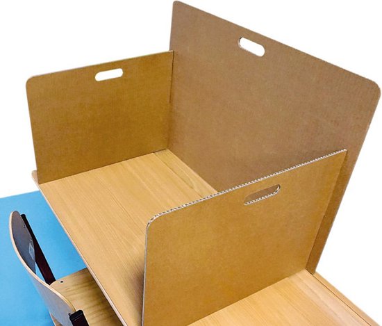 Kartonnen concentratiescherm - Spiekscherm | Staffelkorting vanaf 6 stuks - Kartent van Merkloos