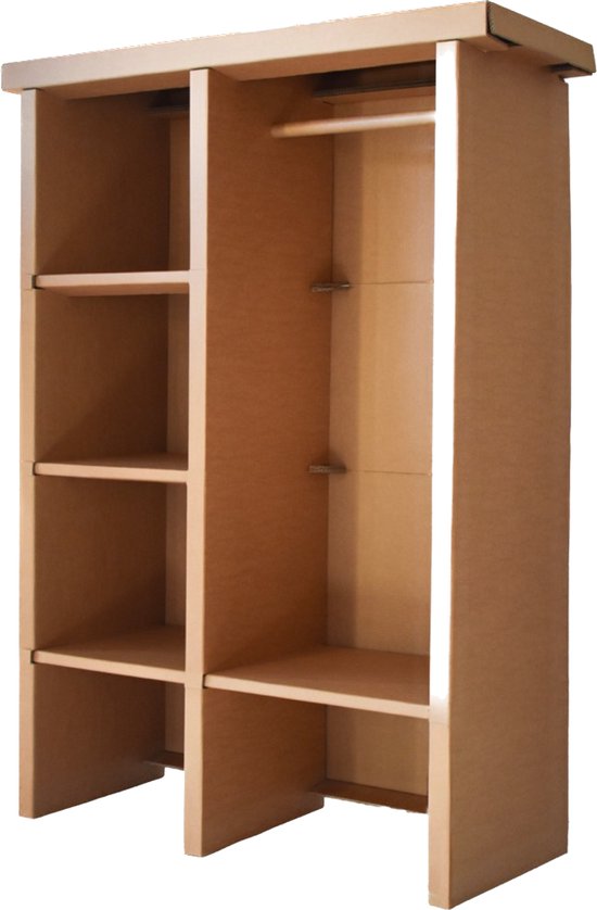 Kartonnen garderobe kast