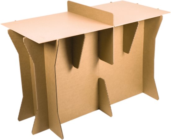 Kartonnen pingpongtafel Met batjes en balletjes - Kleiner dan een wedstrijd pingpongtafel - Kartent van KarTent