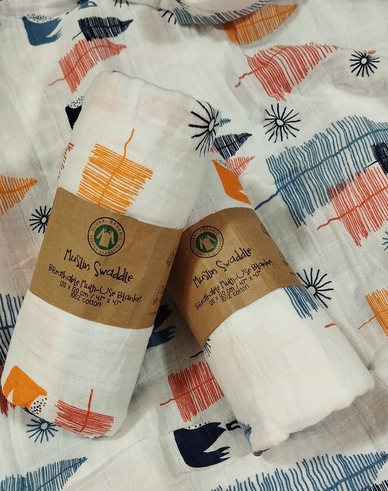 Katoen hydrofiele doek 2 ply 1+1 van Wibra
