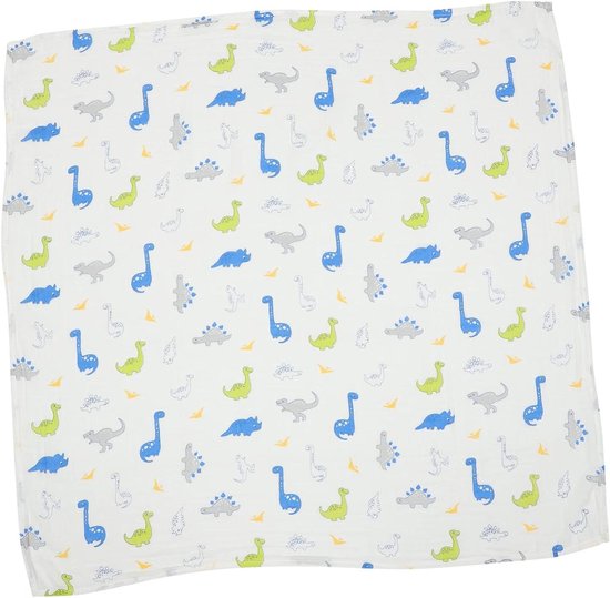 Katoenen Badcape - Baby Handdoek Baby Wrap - Baby Baden - Vier Laags Mousseline - 68 x 64 cm