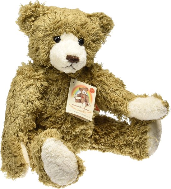 Katoenen beer - Pluche knuffel - Decoratie - Zacht materiaal - 35 cm van Merkloos