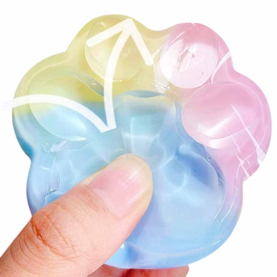 Kattenpoot Squishy Stressbal – Schattig Kawaii Fidget Speelgoed Voor Kinderen En Volwassenen – Zacht Knijp Speelgoed – Sensorisch Speelgoed En Uitdeelcadeautje – 1 Stuk van Merkloos