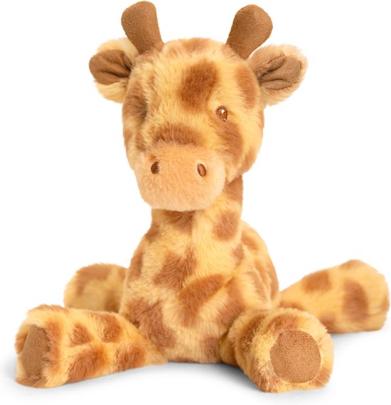 Keel Toys Knuffel Giraffe - zachte pluche stof - knuffeldieren - 14 cm - cadeau - kinderen van Keel Toys