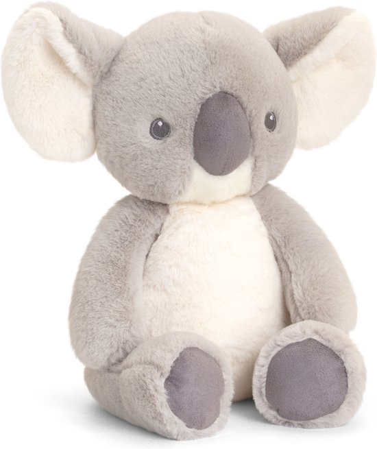 Keel Toys Pluche knuffel dier koala - grijs - 25 cm - Knuffelbeesten speelgoed van Keel Toys