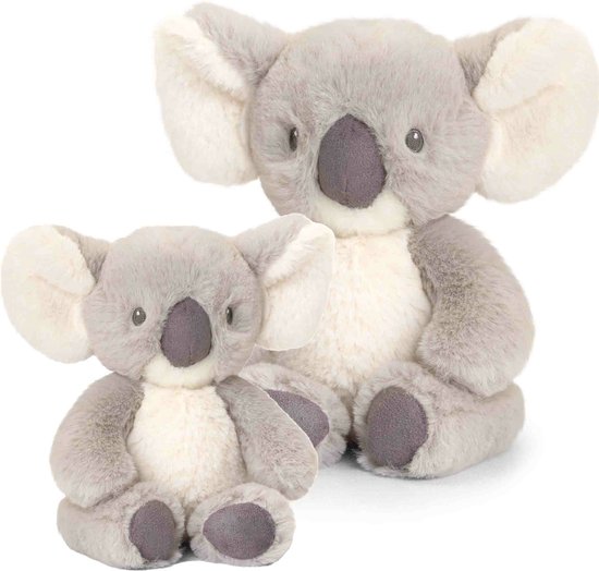 Keel Toys - Pluche knuffels koala familie - 2x stuks - 14 en 25 cm van Keel Toys