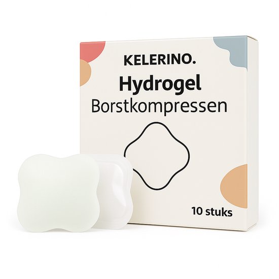 KELERINO. Hydrogel Pads voor Tepelverzorging – 10 stuks – Koelend & Verzachtend – Herbruikbaar van Merkloos