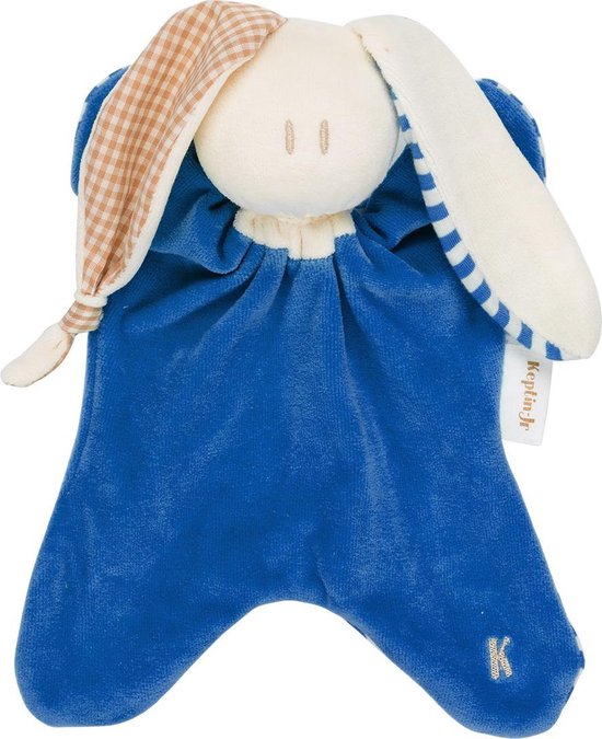 Keptin-Jr knuffeldoek Toddel - biologisch katoen - cornflower van Keptin-Jr