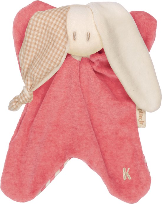 Keptin-Jr knuffeldoek Toddel - biologisch katoen - Koraal Rood van Keptin-Jr