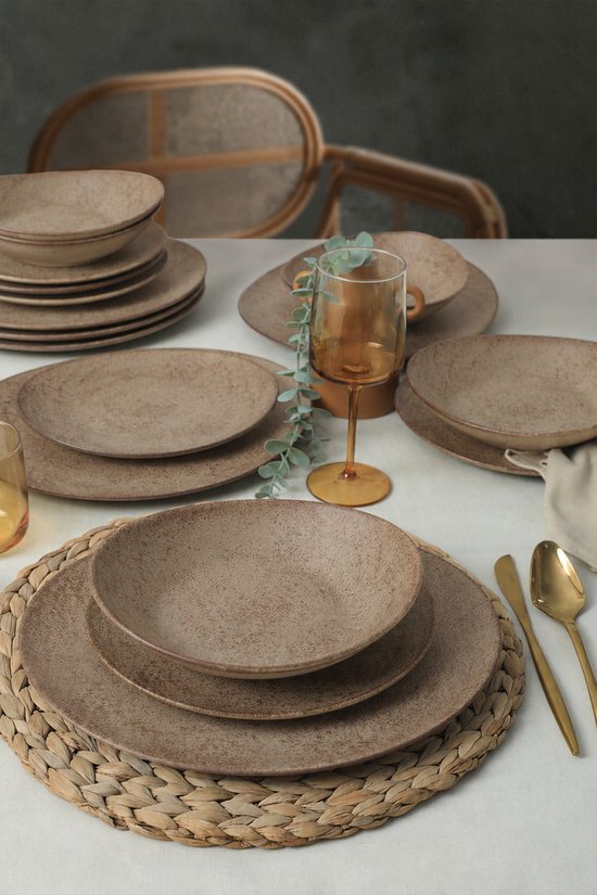 Keramika Serviesset - Stella - 18 delig - 6 persoons - Stoneware