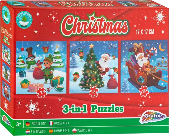 Kerst 3-in-1 Puzzel van Jumbo