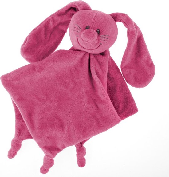 Kibooo Knuffeldoekje Konijn - Doudou - Roze - 30x30 cm van Kibooo