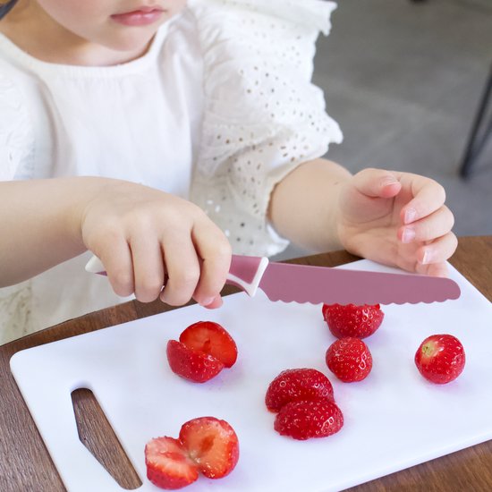 KiddiKutter cotton candy - kindermes - bestek - kinderbestek van Merkloos