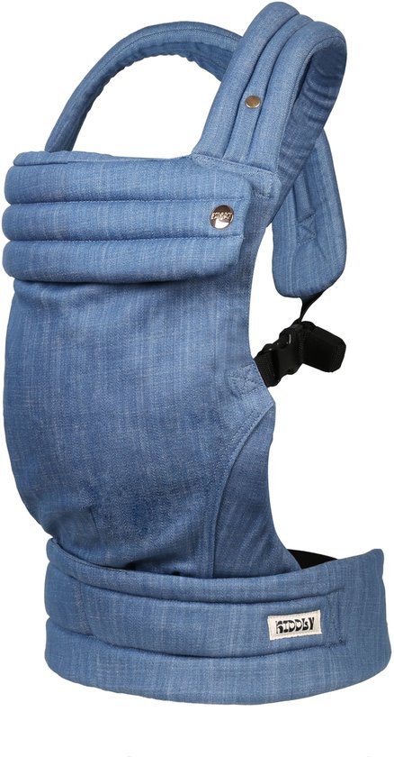 KIDDLY Draagzak baby - Denim - Blue van Merkloos