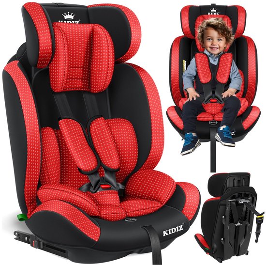 KIDIZ® Triangle Premium Autostoel | Autostoel | 9 kg - 36 kg | 1-12 jaar | Groep 1/2/3 | van Merkloos