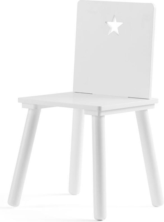 Kid's Concept Houten Stoel Star 56 Cm Wit van Kids Concept