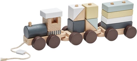 Kids Concept - Trein met Blokken - Voertuigen van Kids Concept