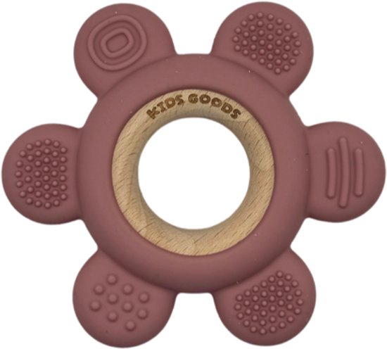 Kids Goods – Siliconen Bijtring Baby – Roze - BPA-vrij –Veilig Kauwspeelgoed – Vaatwasserbestendig van Kids Goods