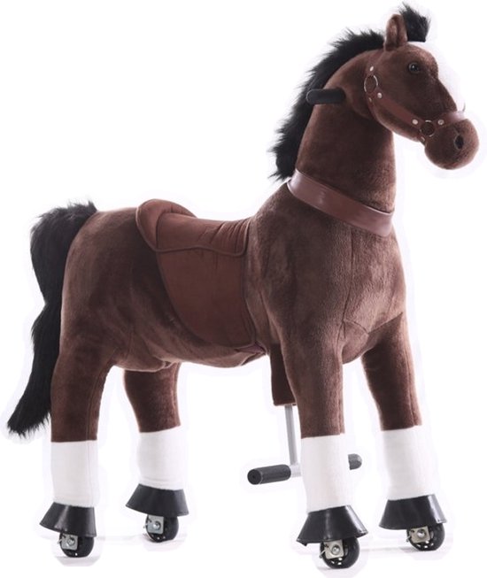 Kids-Horse Rijdend Speelgoed Paard - Caspar TB-2009M - Donkerbruin van $