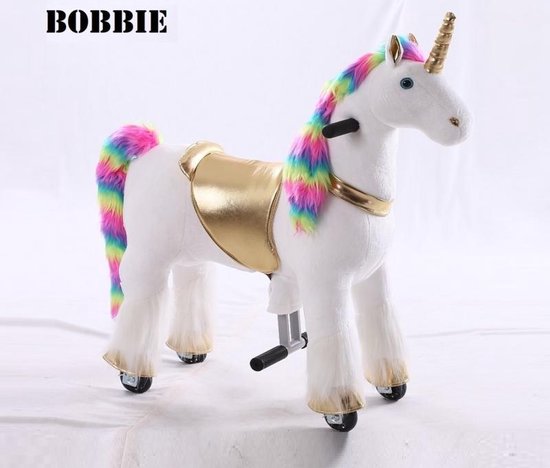 Kids-Horse Rijdend Speelgoed Unicorn - Bobbie TB-2020S - Regenboog van Bobbie