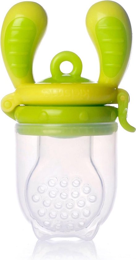 KidsMe Food Feeder fruitspeen & sabbelzakje voor baby - Maat L - Groen