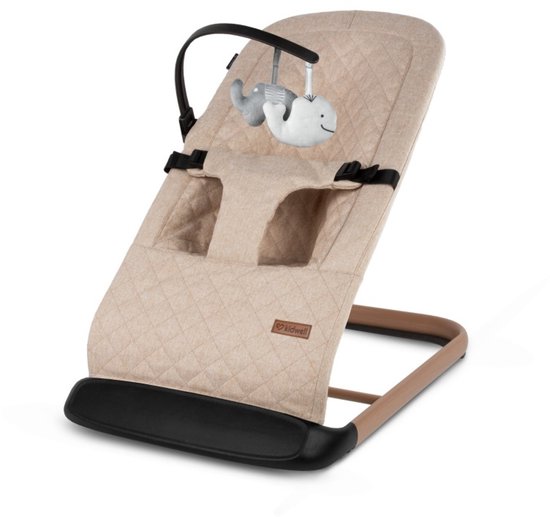 Kidwell-Wipstoeltje-LARO-Beige/Hout van Merkloos