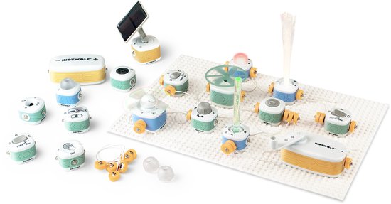 Kidywolf Kidyelec Expert 18-delig - Mijn eerste elektriciteitsset - Werkt op AA-batterijen - Vanaf 6 jaar - Multi van Merkloos