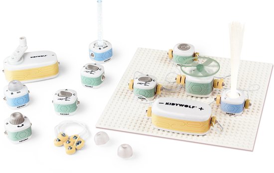 KidyWolf Kidyelec-Starter - Elektronica set voor kinderen - 11-delig - Vanaf 6 jaar van Merkloos