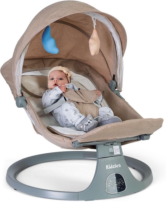 Kidzies Elektrische Wipstoel - Muziek en Bluetooth functie - 5 punts gordel - Met eetplankje - Verstelbaar van Kidzies®