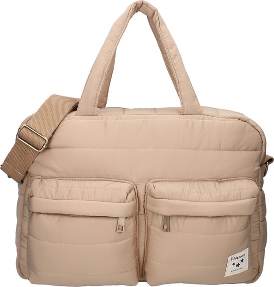 Kidzroom Care Vienna Gracious Luiertas - Beige - Verschoonmatje - Verstelbare schouderband - Ophanglussen kinderwagen van Kidzroom