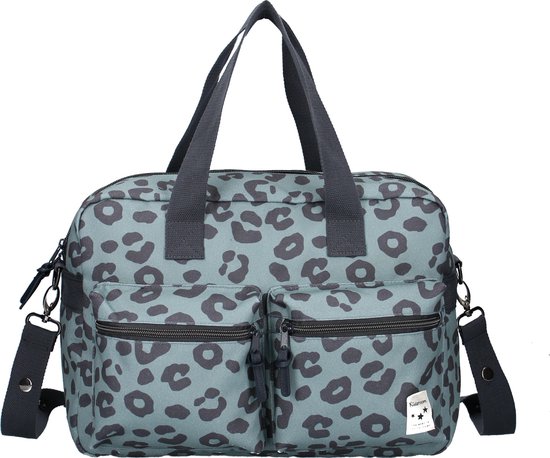 Kidzroom One Thing at a Time - Luiertas - Blauw - Ophanglussen kinderwagen - Verschoonmatje - Verstelbare schouderband