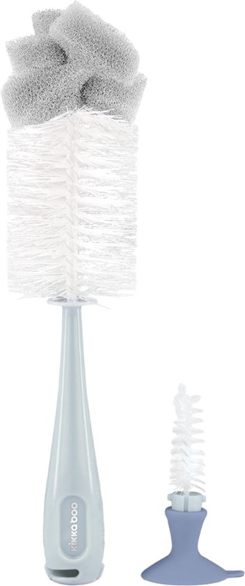 Kikkaboo Flessenborstel 2 in 1 Blauw van Merkloos