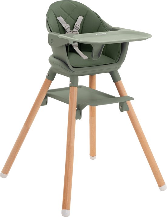 Kikkaboo Kinderstoel 2 in 1 Woody Leger Groen van Kikkaboo