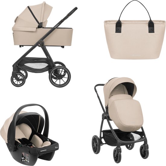 Kikkaboo Modena Kinderwagen 3-in-1 - Beige van Merkloos