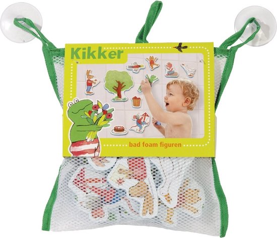 Kikker badspeelgoed badfiguren, educatief speelgoed in opbergnetje - peuter kleuter speelgoed - Bambolino Toys van Bambolino Toys
